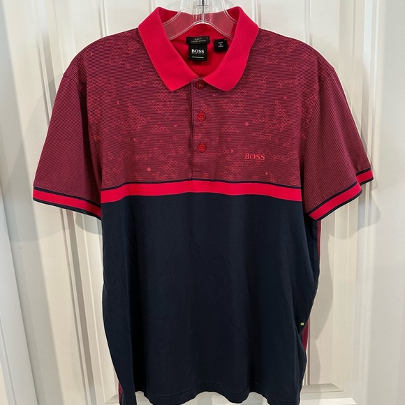 BOSS Men's Polo Shirt Large Slim Fit - Picture 2 of 9